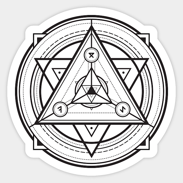 Sacred Geometry Sticker by sacredshirts